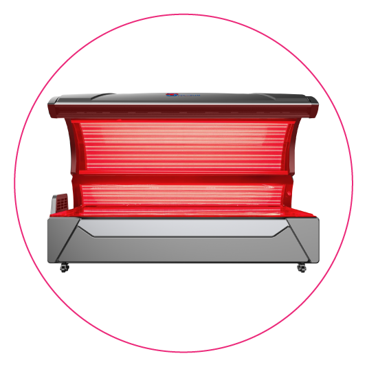 Red light therapy bed at Beauty Freak